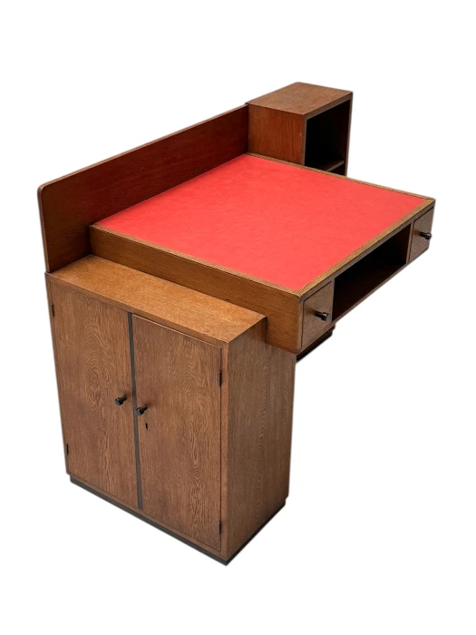 Art Deco Modernist Desk by P.E.L. Izeren for De Genneper Molen, 1920s